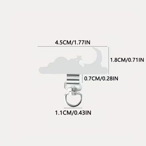 Black Cloud Moon Phone chain